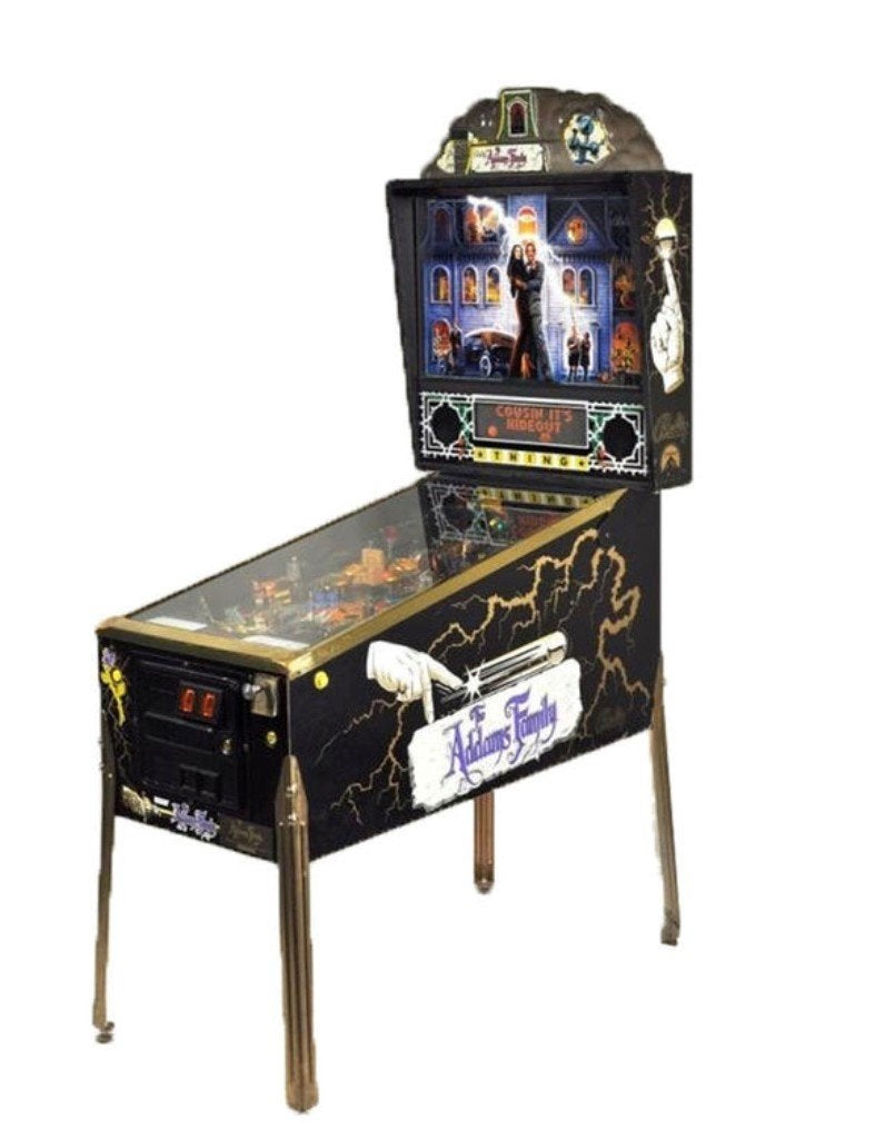 The Addams Family Gold flipperkast, Verzamelen, Automaten | Flipperkasten, Ophalen, Gebruikt, Flipperkast