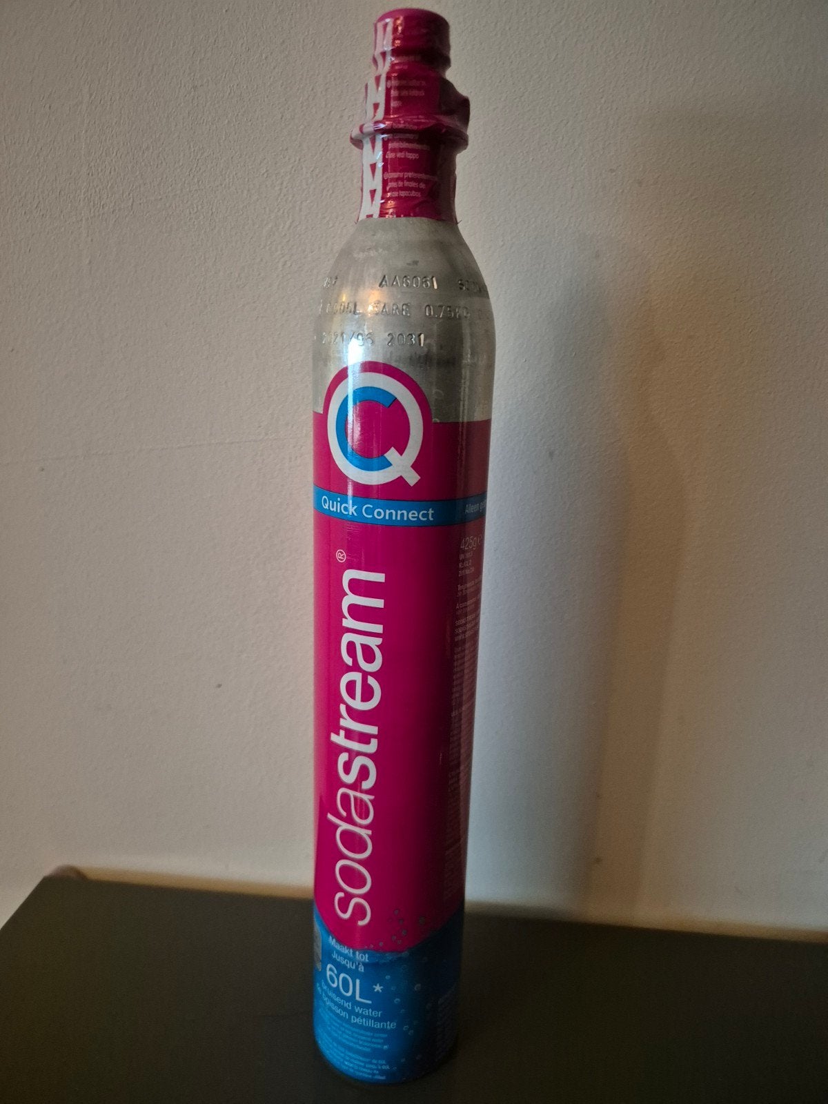 Nieuwe volle sodastream cilinder, Witgoed en Apparatuur, Bruiswatermachines, Ophalen of Verzenden, Nieuw