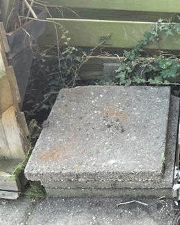 Gebruikte betontegels 50x50 grindtegels, Tuin en Terras, Tegels en Klinkers, Ophalen, Gebruikt, 5 tot 10 m², Grind