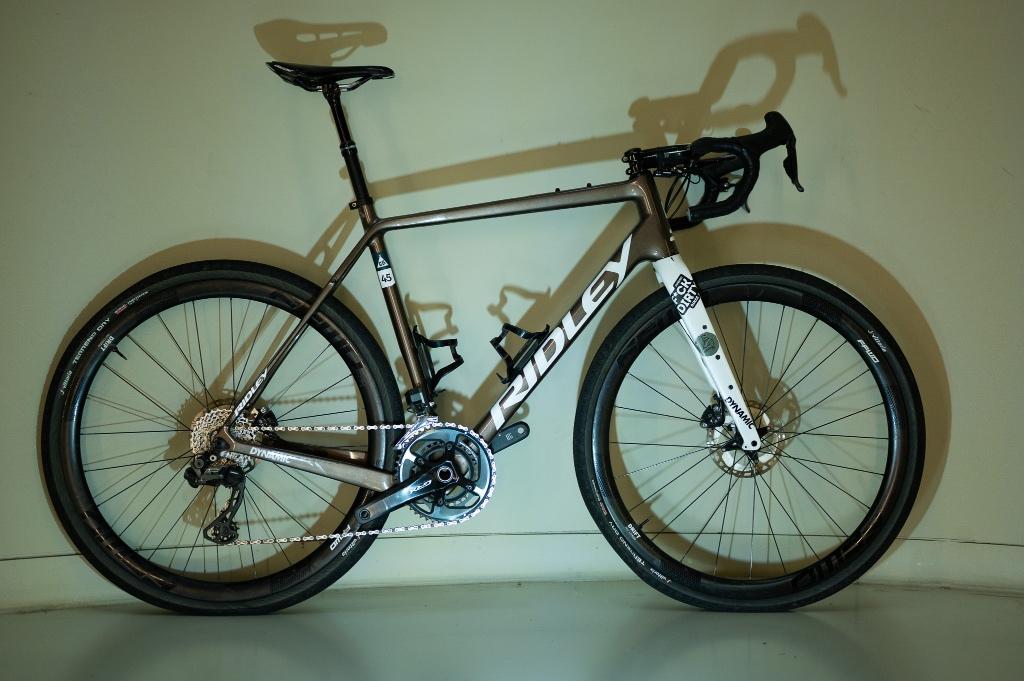 Gravel Fiets Ridley Kanzo Adventure Wit/Bruin(glitter), 28 inch, Gebruikt, Carbon, Heren