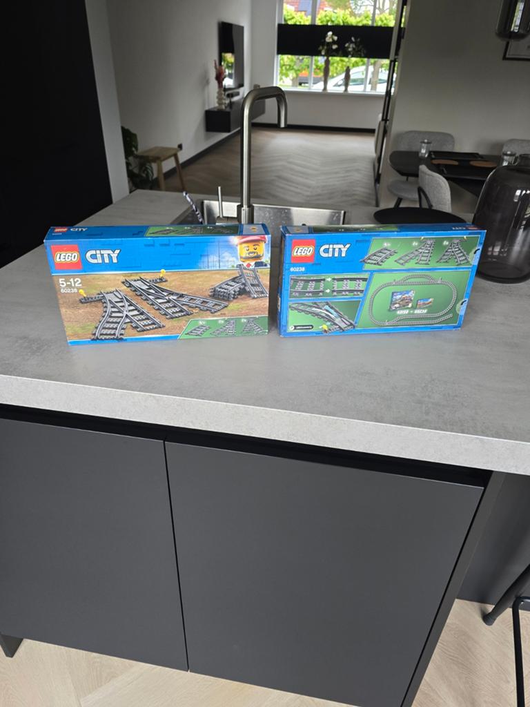 Lego 60238 rails nieuw in doos 2x, City, Compleet, Lego, Nieuw