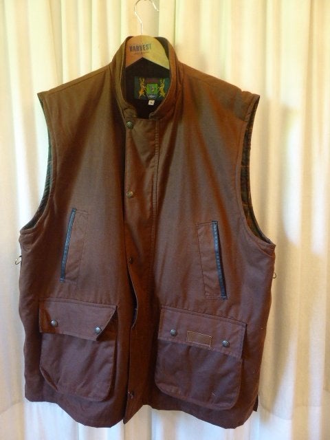 Hunter Wax Bodywarmer, Ophalen of Verzenden, Zo goed als nieuw, Maat 56/58 (XL), Bruin