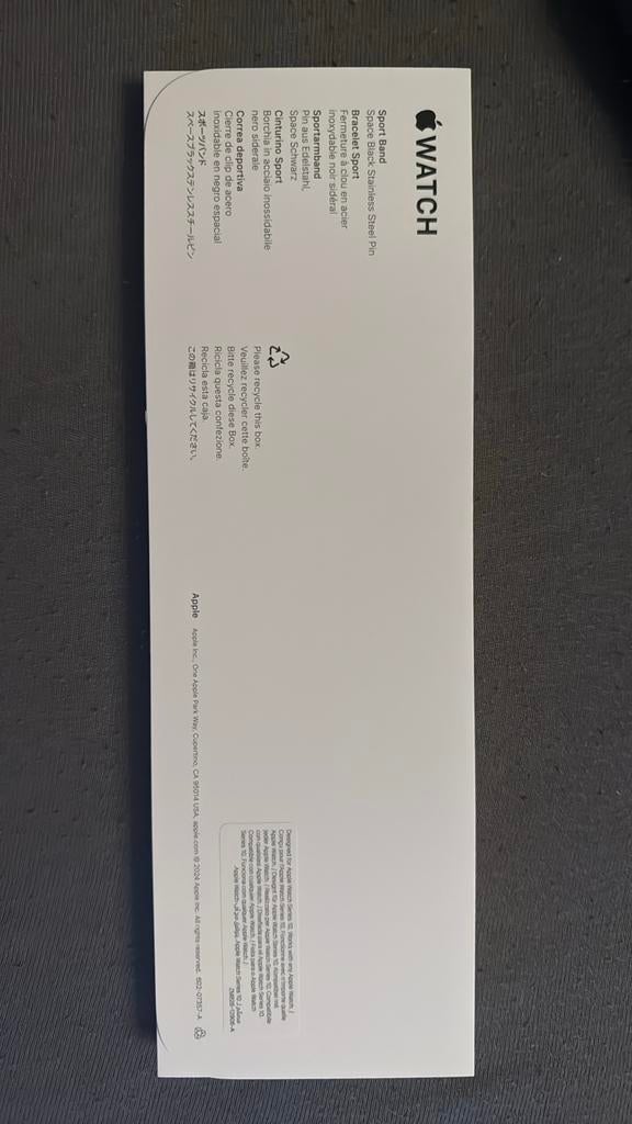 Apple Watch Sport Band Zwart, Ophalen of Verzenden, Nieuw, Zwart, IOS