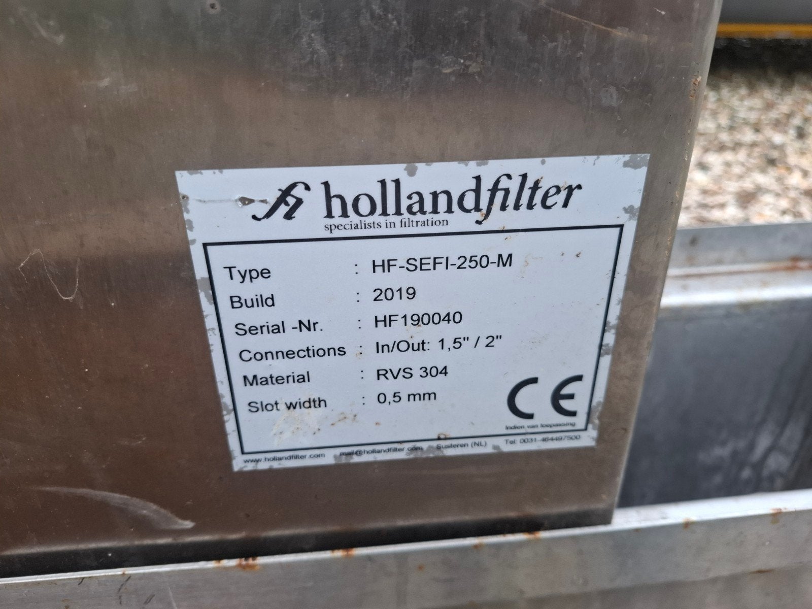 Boogzeef met Dompelpomp - Hollandfilter HF-SEFI-250-M, Ophalen, Gebruikt, Dompelpomp