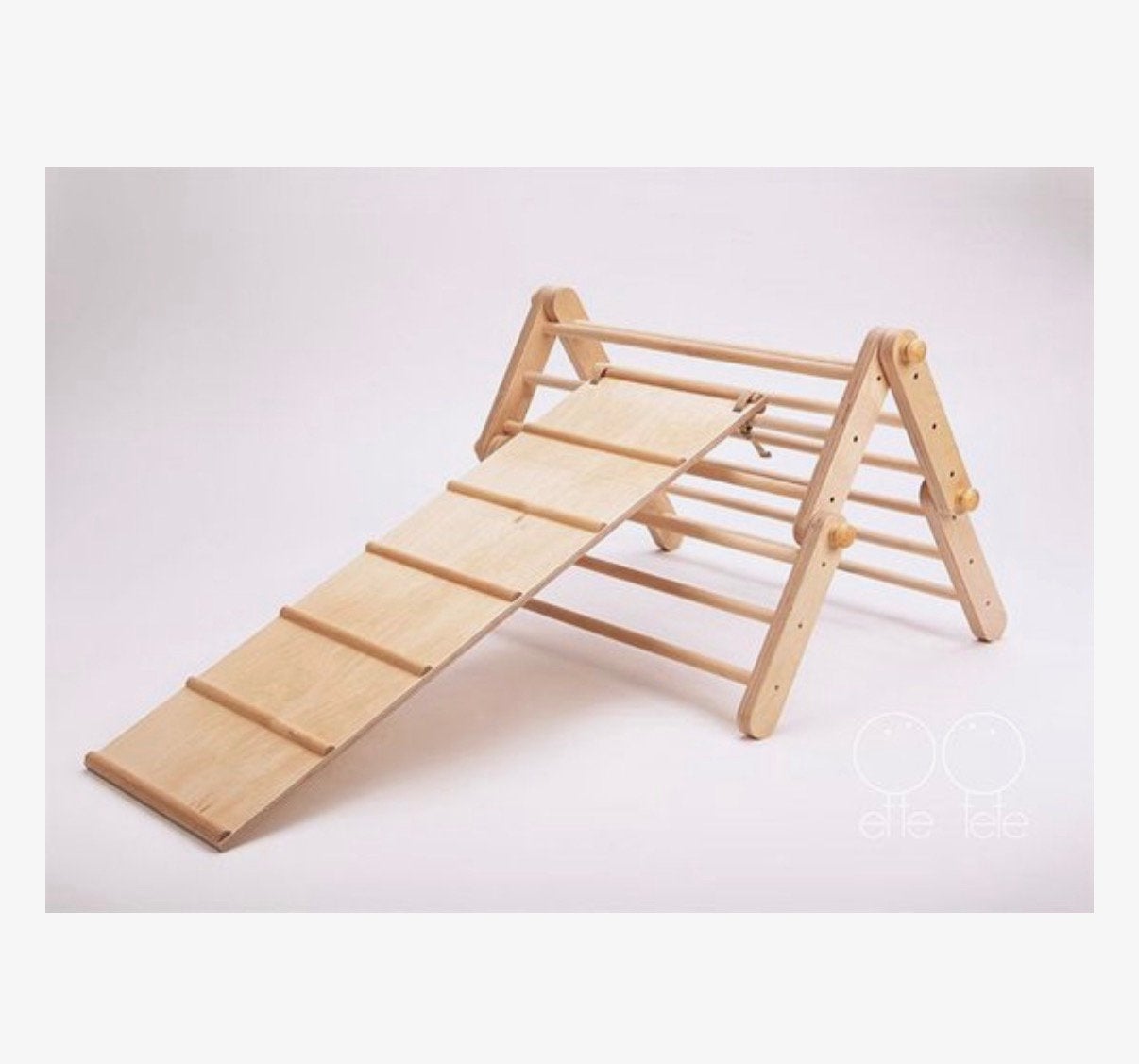 Houten Montessori Klimtoestel Ette Tete Mopitri + Helling, Ophalen, Zo goed als nieuw