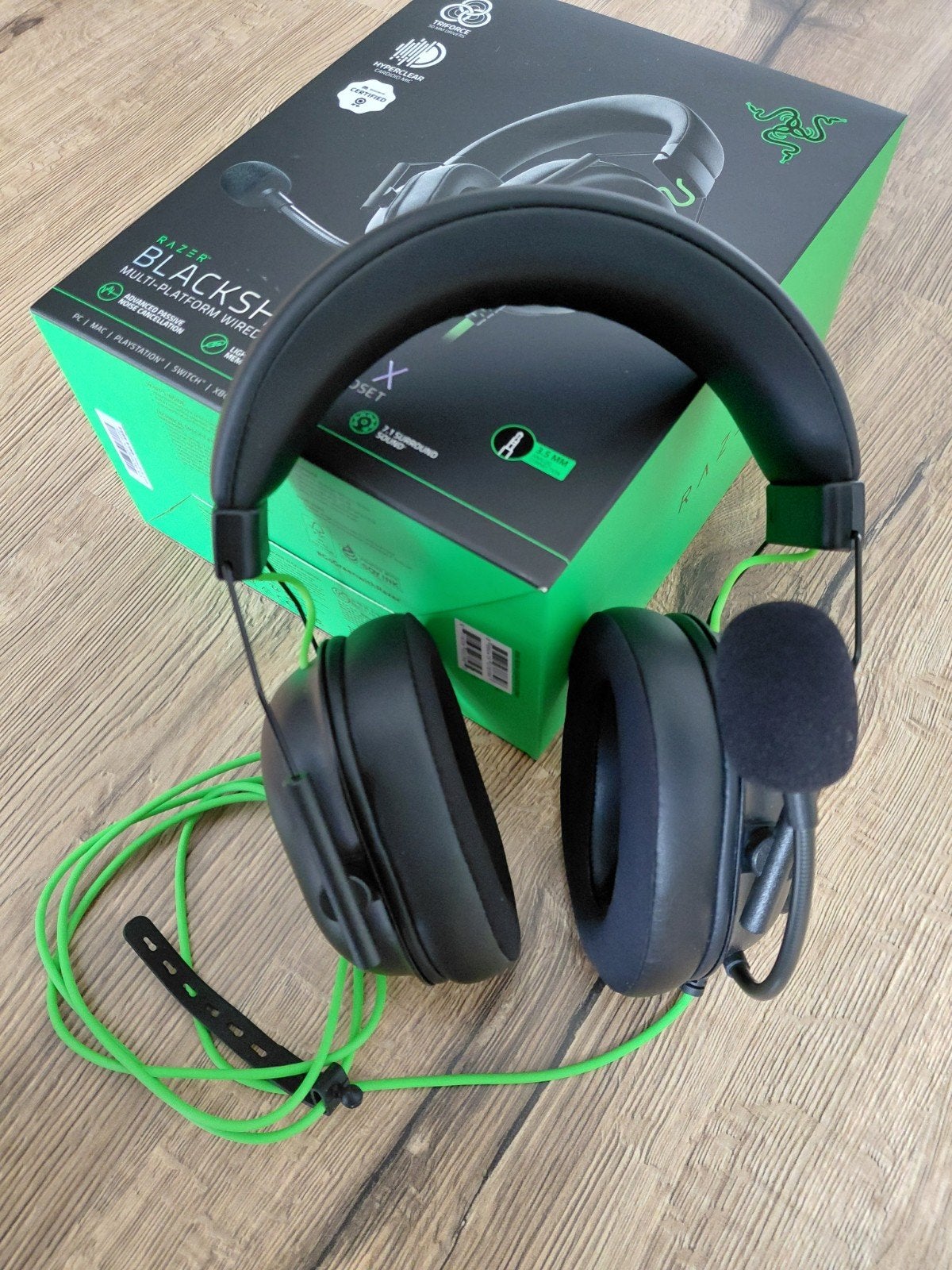 Razer Blackshark V2 X - Compleet & Als Nieuw!, Computers en Software, Mute-functie, Ophalen of Verzenden, Zo goed als nieuw, Over-ear