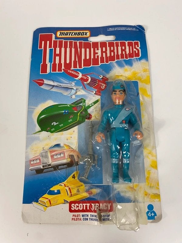 Matchbox Thunderbirds – Scott Tracy (1992), Verzamelen, Poppetjes en Figuurtjes, Gebruikt, Ophalen of Verzenden, Nvt, Nvt