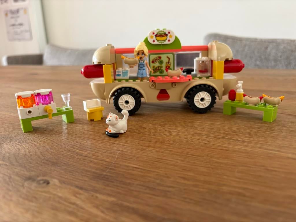 Lego Friends Hotdog Foodtruck #42633, Ophalen, Gebruikt, Complete set, Lego
