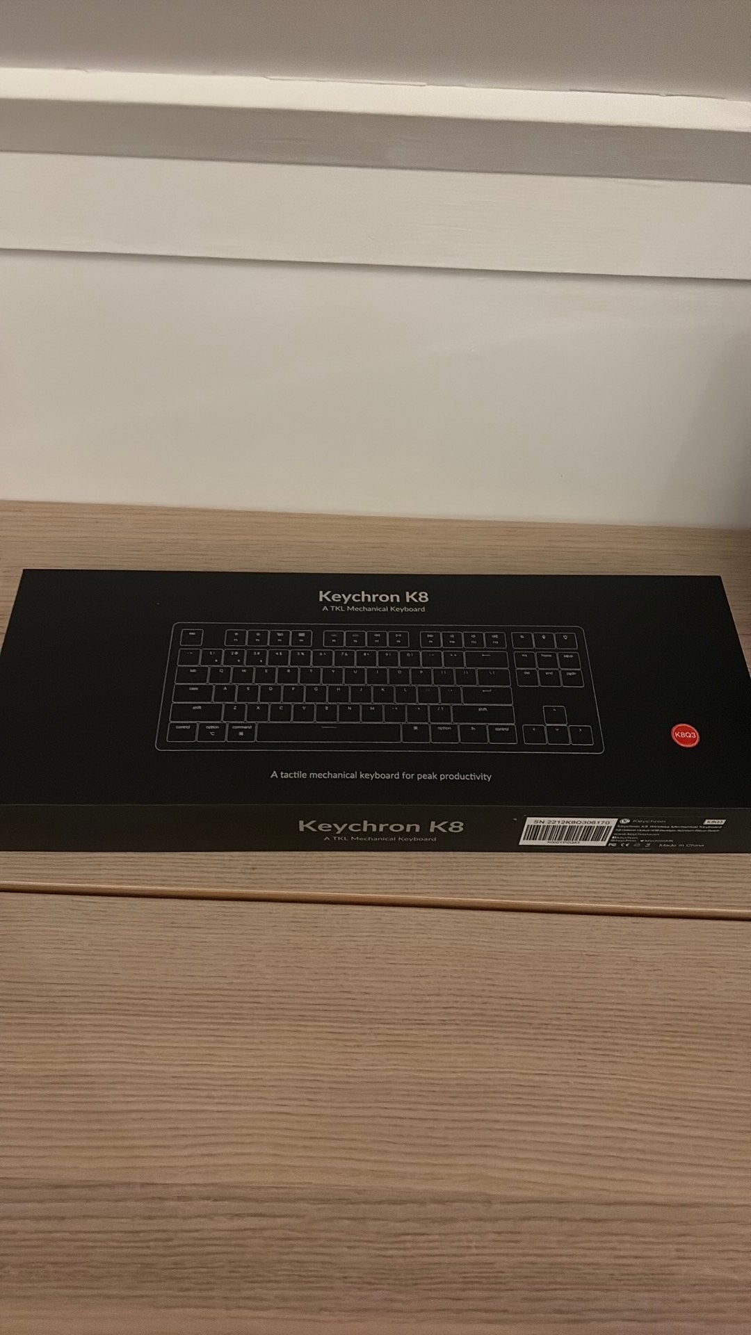 Keychron K8Q3 Mechanisch Toetsenbord - TKL, RGB, Hot-swappab, Computers en Software, Toetsenborden, Ophalen, Zo goed als nieuw