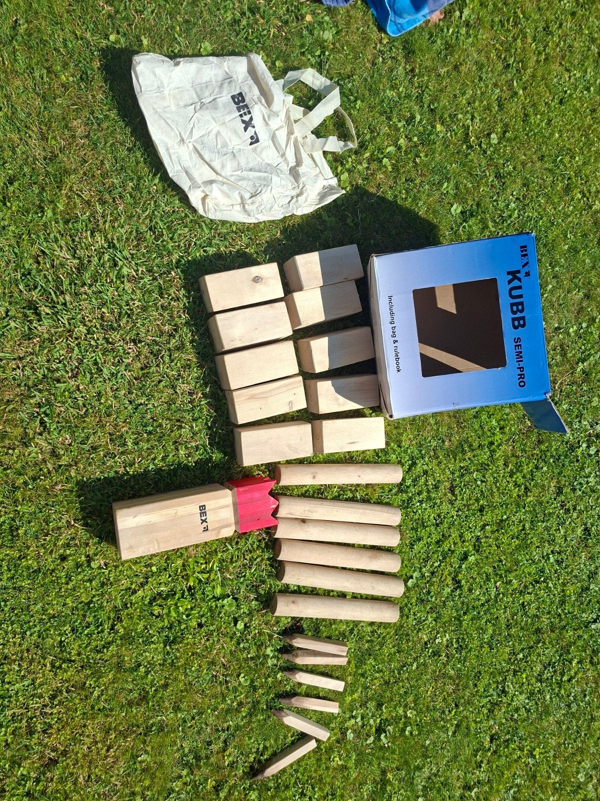Kubb Semi-Pro spel met tas en handleiding, Ophalen, Gebruikt