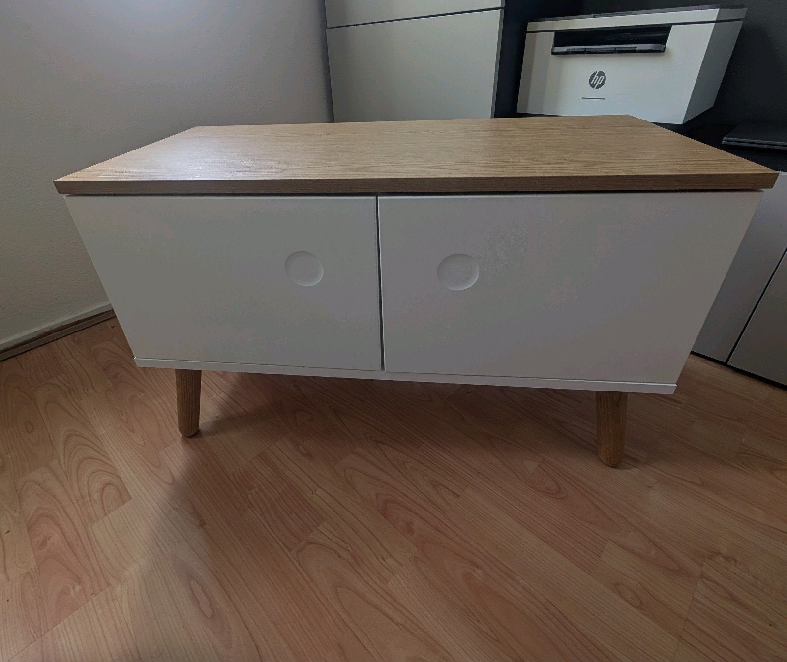 Tenzo Dot Bench 1642 Wit / Opbergmeubel Scandinavisch Desig, Ophalen, Met deur(en), Scandinavisch, 50 tot 100 cm