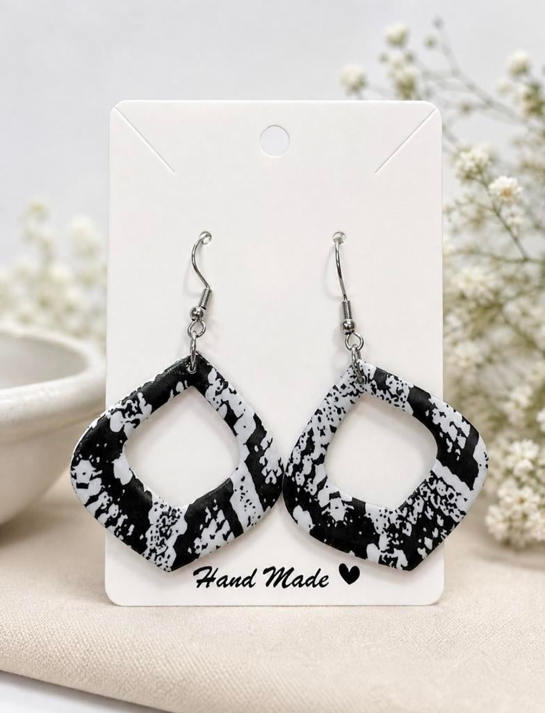 Trendy Polymeer Klei Oorbellen - Handgemaakt, Sieraden, Tassen en Uiterlijk, Oorbellen, Overige materialen, Hangers, Overige kleuren