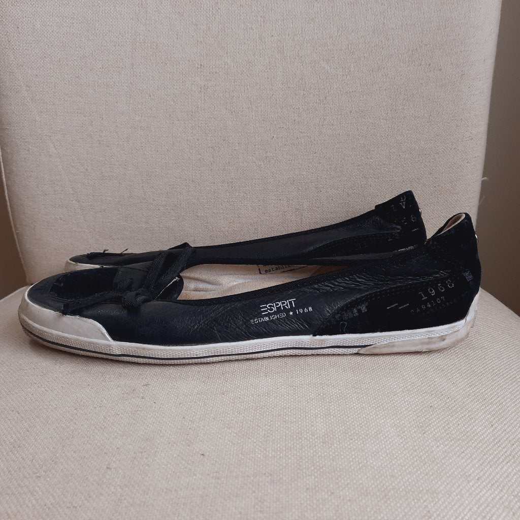 Esprit ballerina's zwart maat 42 - zgan -, Kleding | Dames, Zwart, Ophalen of Verzenden, Zo goed als nieuw, Esprit