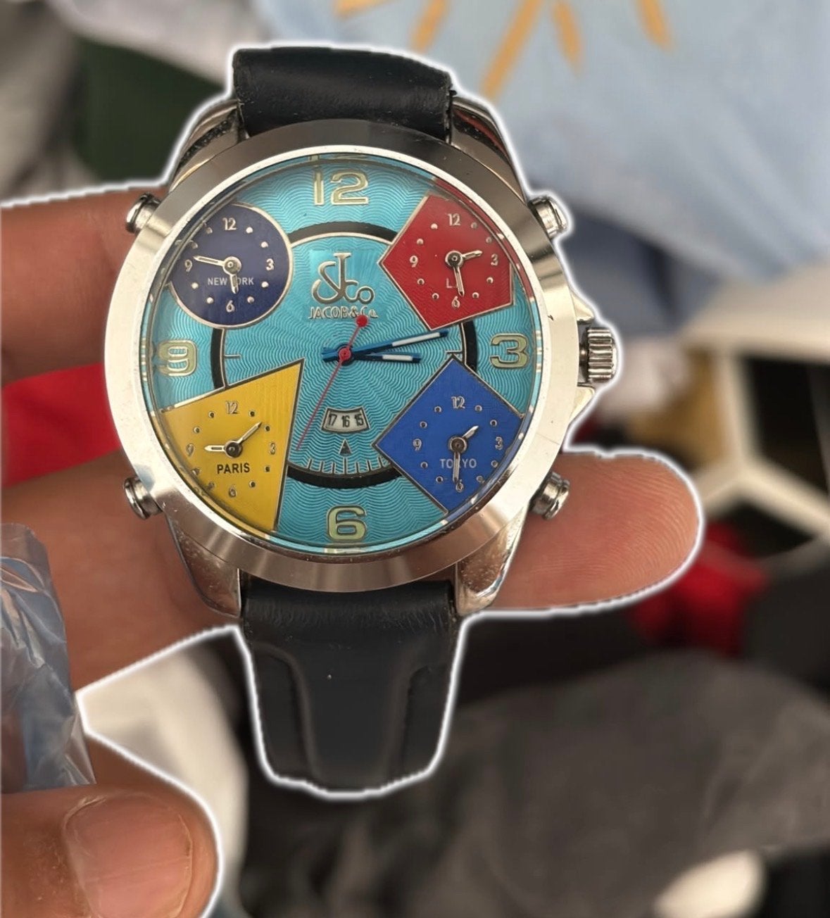 Jacob & Co. Five Time Zone Polshorloge, Overige merken, Staal, Polshorloge, Ophalen of Verzenden