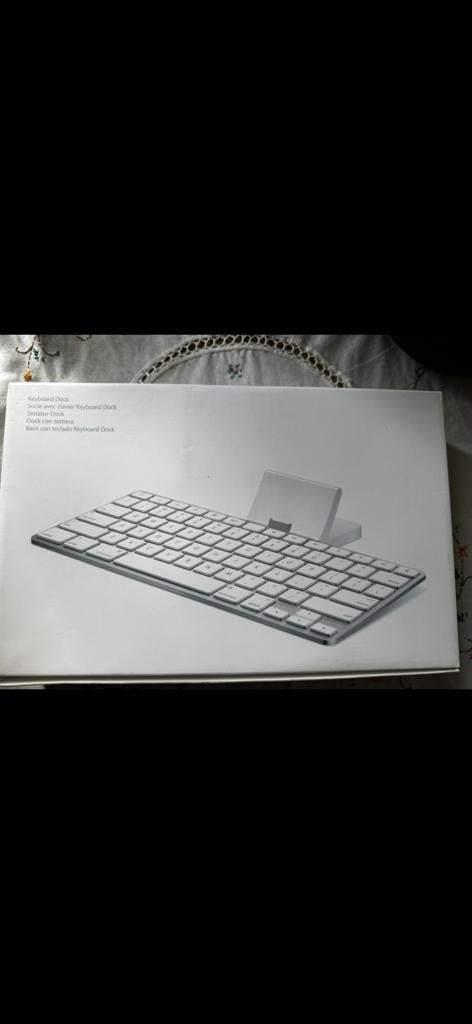Apple iPad Keyboard Dock - Origineel in Doos, Computers en Software, Apple iPads, 10 inch, Apple iPad, Wit, Ophalen of Verzenden