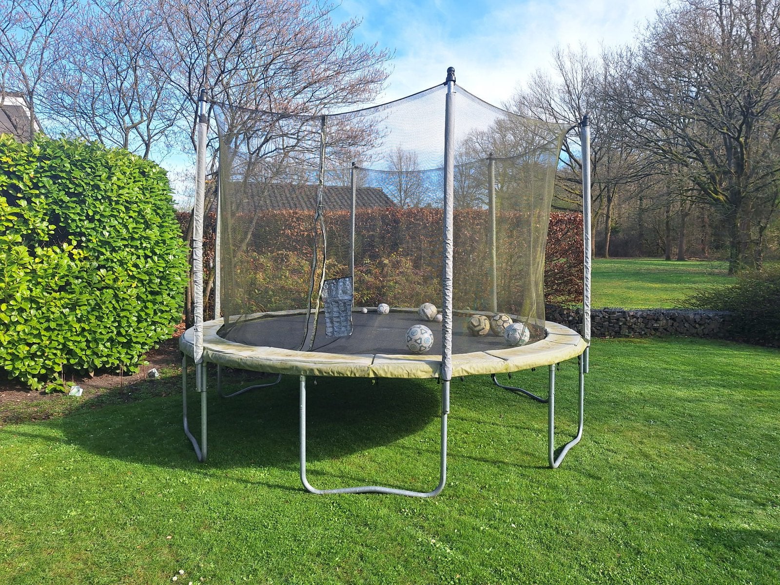 Trampoline, Kinderen en Baby's, Speelgoed | Buiten | Trampolines, Ophalen, Gebruikt