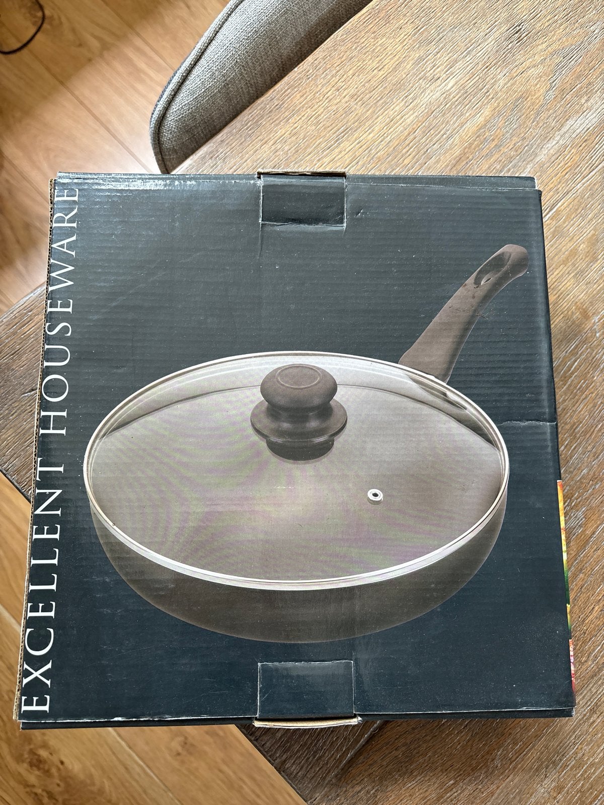 Nieuwe hapjespan met deksel - Ø 28 cm, Ophalen, Overige typen, Nieuw, Zwart