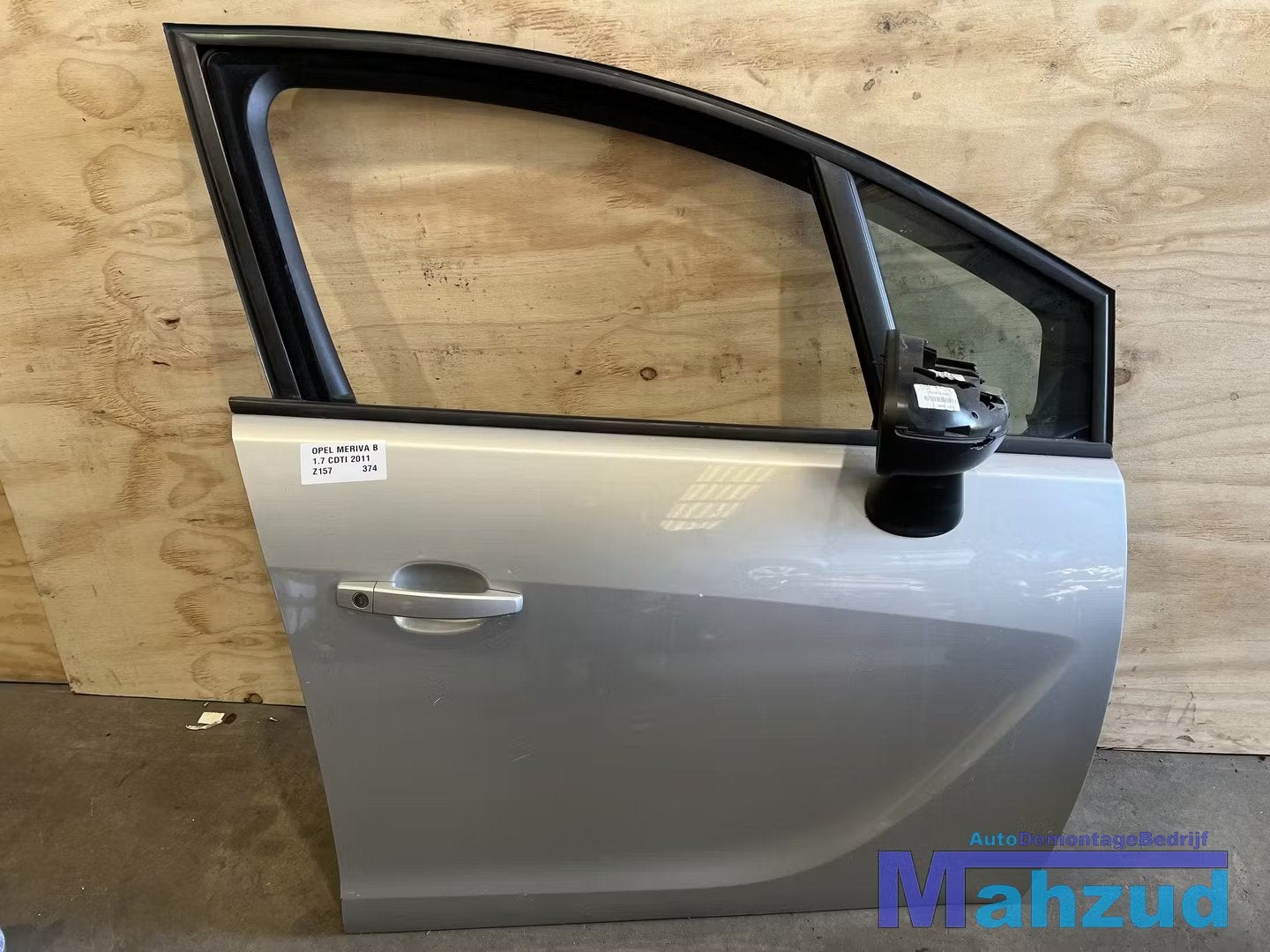 OPEL MERIVA B Zilver Z157 Rechts voor deur portier 2010-2017, Gebruikt, Deur, Opel Automobile GmbH, Ophalen of Verzenden