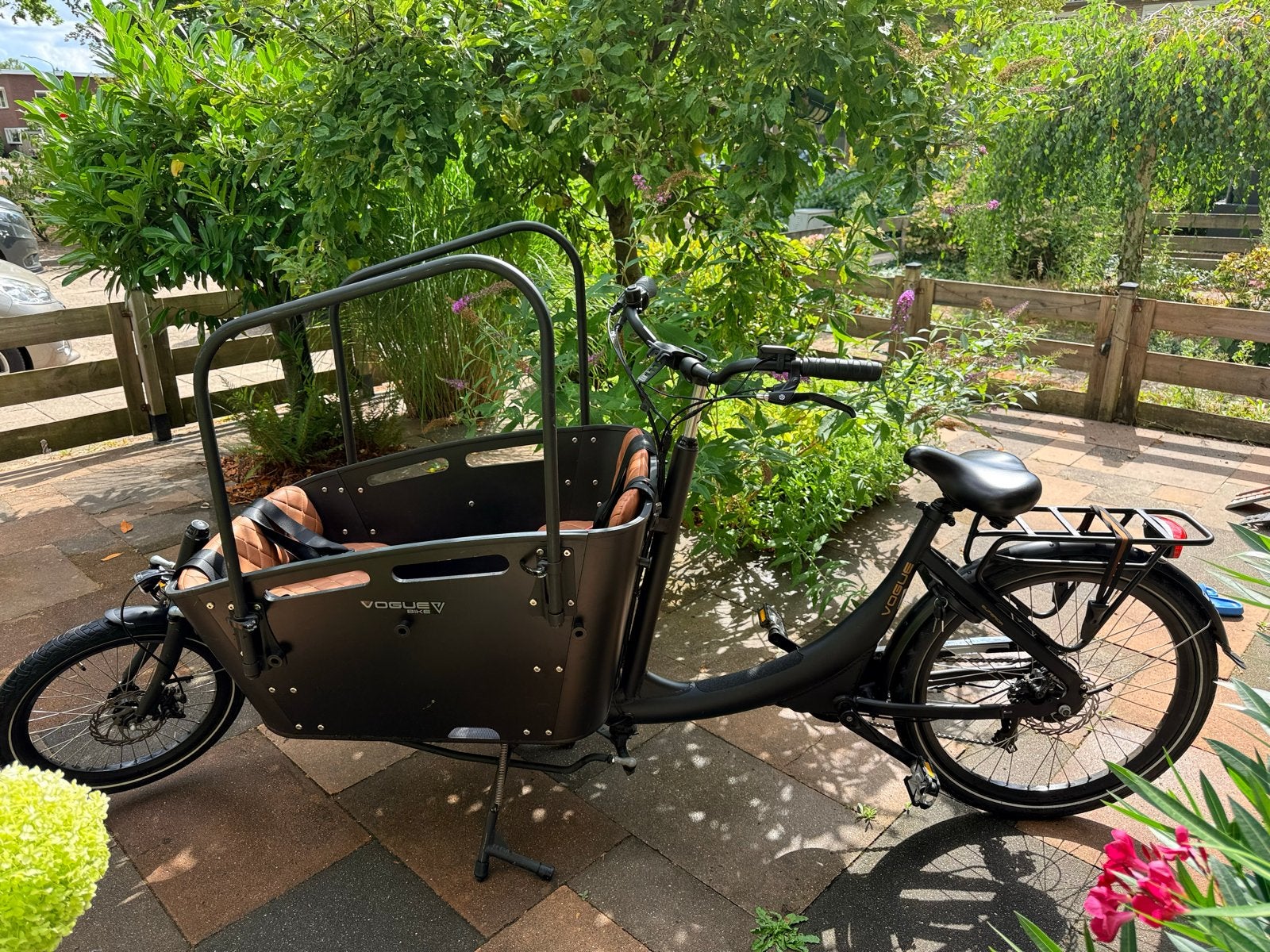 Vogue E-bike bakfiets superior 2, 4 kinderen of meer, Elektrisch, Zo goed als nieuw, Schijfrem