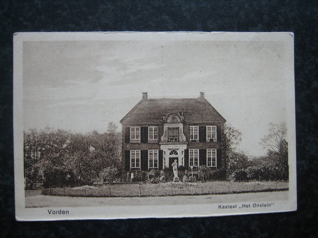 VORDEN Kasteel Het Onstein A, Ophalen of Verzenden, 1920 tot 1940, Gelderland