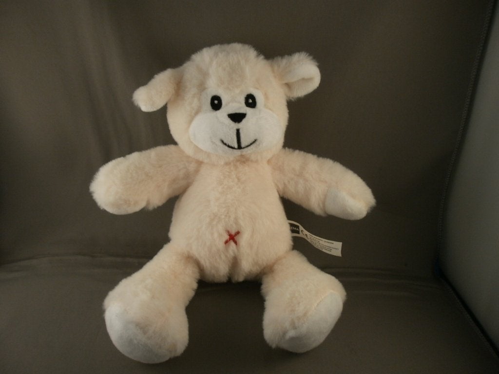 HEMA schaap wit rode x op buik zwarte neus 26 cm zwarte, Hema, Overige typen, Nieuw, Ophalen of Verzenden