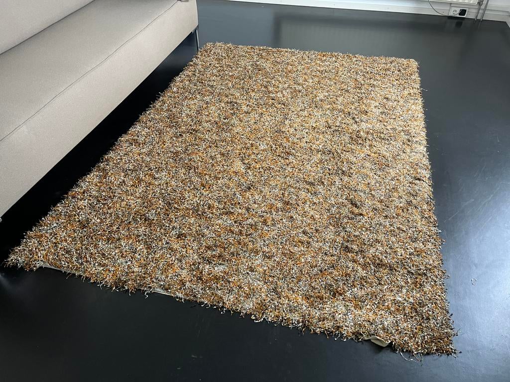 Bijzonder handgemaakt kleed uit India 230x160cm, Ophalen, Gebruikt, ., 150 tot 200 cm