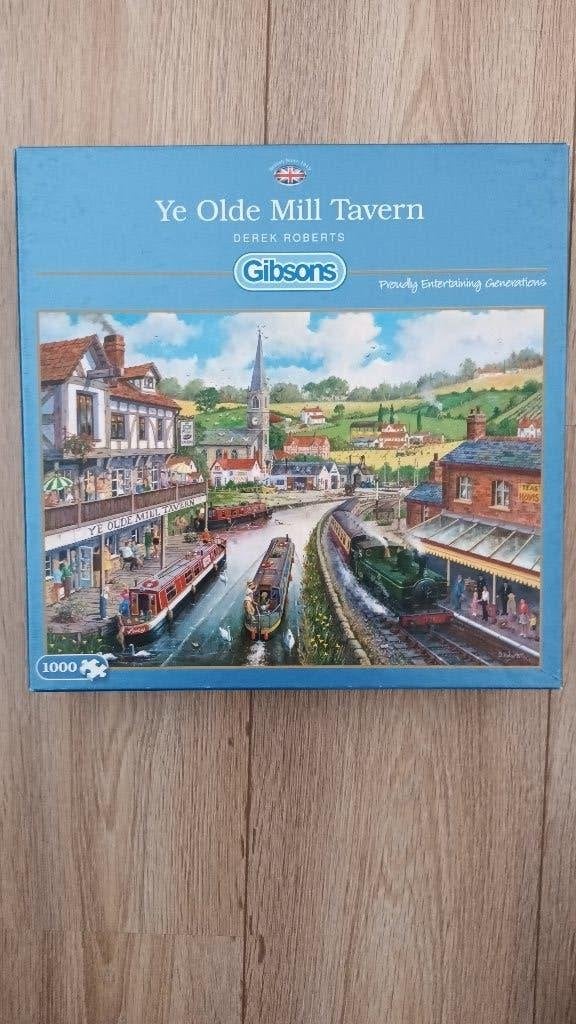 Gibsons puzzel- Ye Olde Mill Tavern, Ophalen of Verzenden, 500 t/m 1500 stukjes, Zo goed als nieuw, Legpuzzel