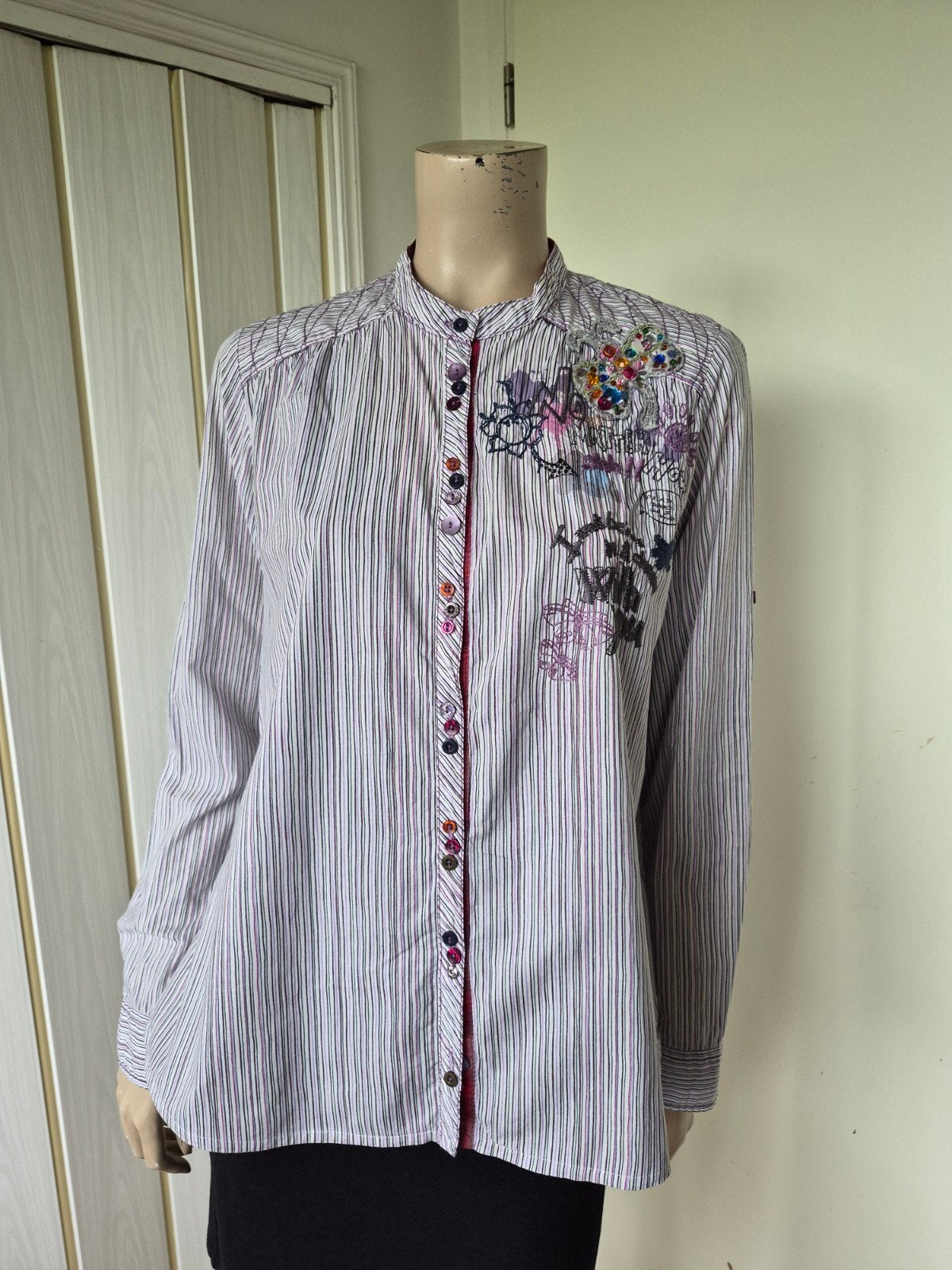 Desigual blouse katoen maat L/XL, Overige kleuren, Maat 46/48 (XL) of groter, Ophalen of Verzenden, Zo goed als nieuw