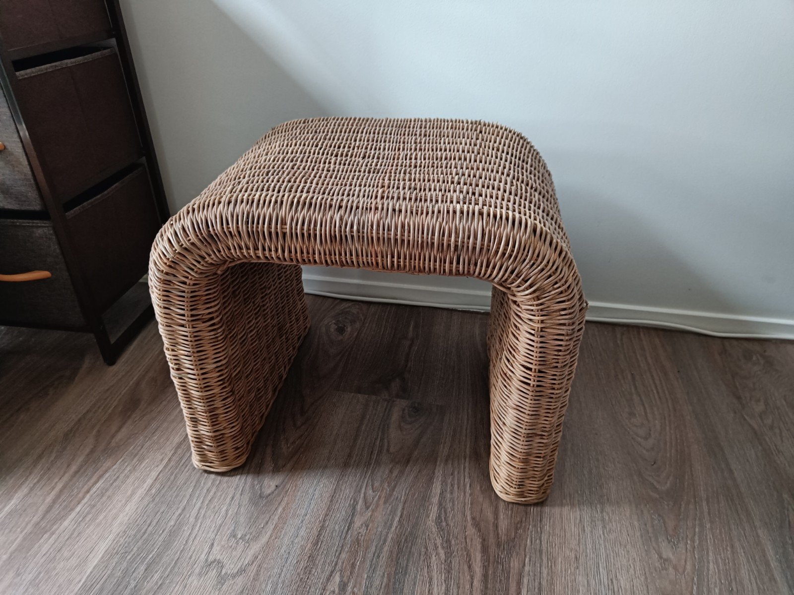 Riviera Maison Rattan Santos Kruk, Ophalen, Minder dan 50 cm, Rond, Zo goed als nieuw