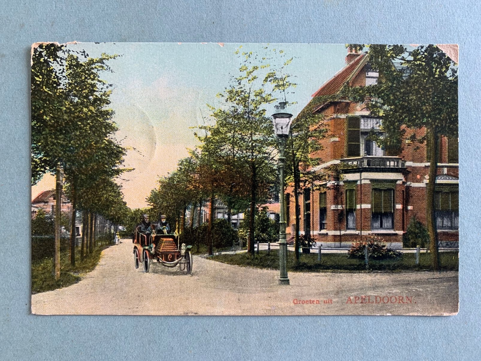 1912 Groeten uit Apeldoorn - Nassaulaan 5, Ophalen of Verzenden, Voor 1920, Gelopen, Gelderland