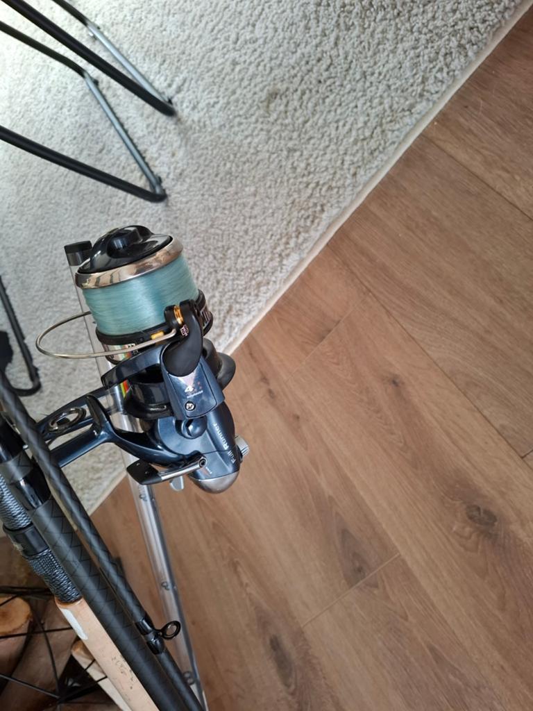 Rive Havey Feeder 4.50 R644 met Mitchell molen, Ophalen of Verzenden, Gebruikt, Complete hengel