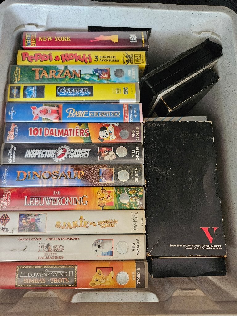 VHS collectie: Disney, kinderfilms en meer (12+ banden), Ophalen, Gebruikt, Alle leeftijden, Nederlands