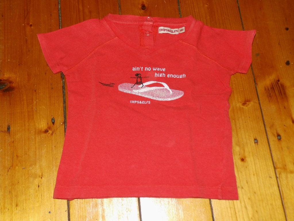 mooi Imps & Elfs shirt maat 86 Organic Cotton, Kinderen en Baby's, Babykleding | Maat 86, Meisje, Zo goed als nieuw, Shirtje of Longsleeve