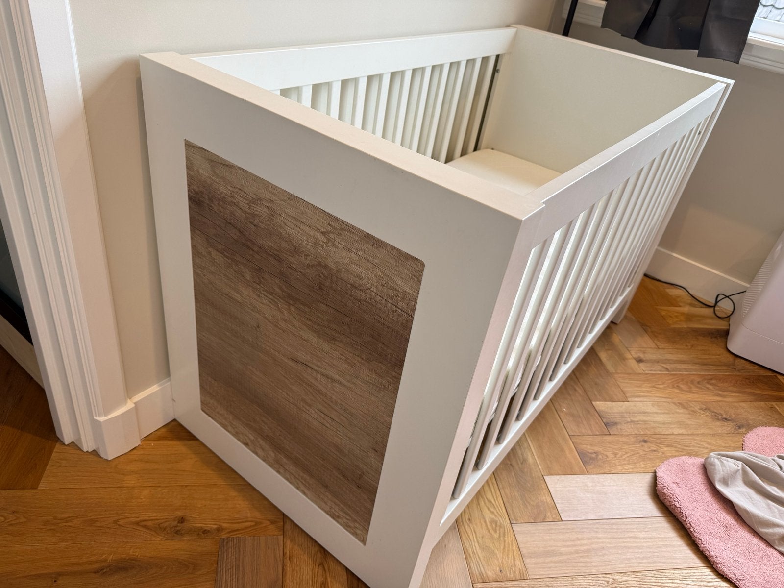 Ledikant en commode Kidsmill, Ophalen, Gebruikt, 70 tot 85 cm, 140 tot 160 cm