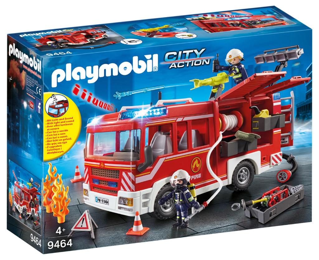 PLAYMOBIL 9464 Brandweer Pompwagen licht en geluid, Kinderen en Baby's, Speelgoed | Playmobil, Ophalen of Verzenden, Nieuw
