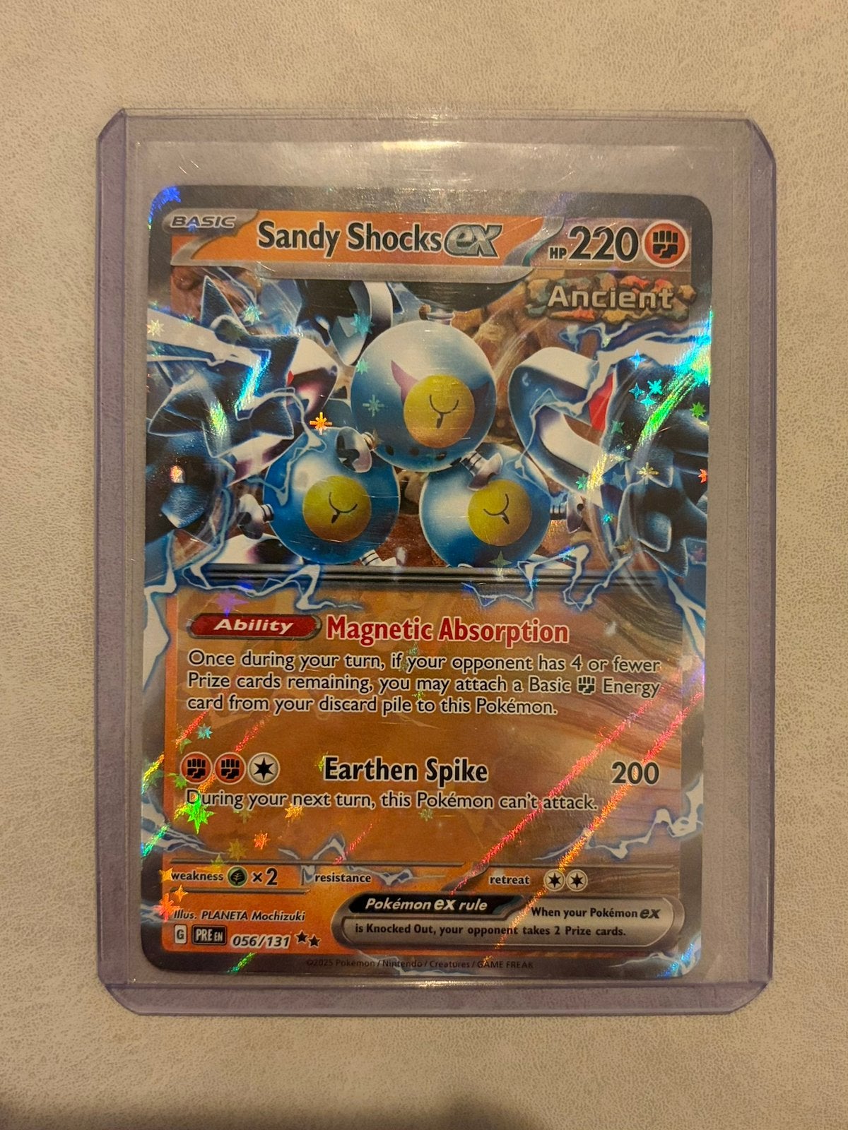 Sandy Shock EX PRE 056/131 pokemon kaart, Ophalen of Verzenden, Nieuw, Losse kaart, Foil