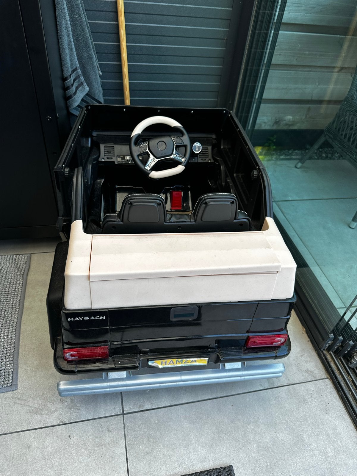 Elektrische kinderauto met Bluetooth Mercedes, Ophalen, Gebruikt, Loopvoertuig