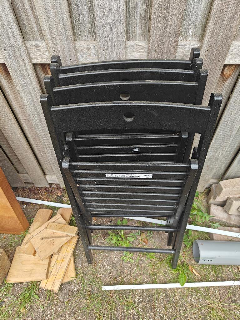 klapstoel 4 stuks IKEA, Huis en Inrichting, Ophalen, Gebruikt, Wit, Eén