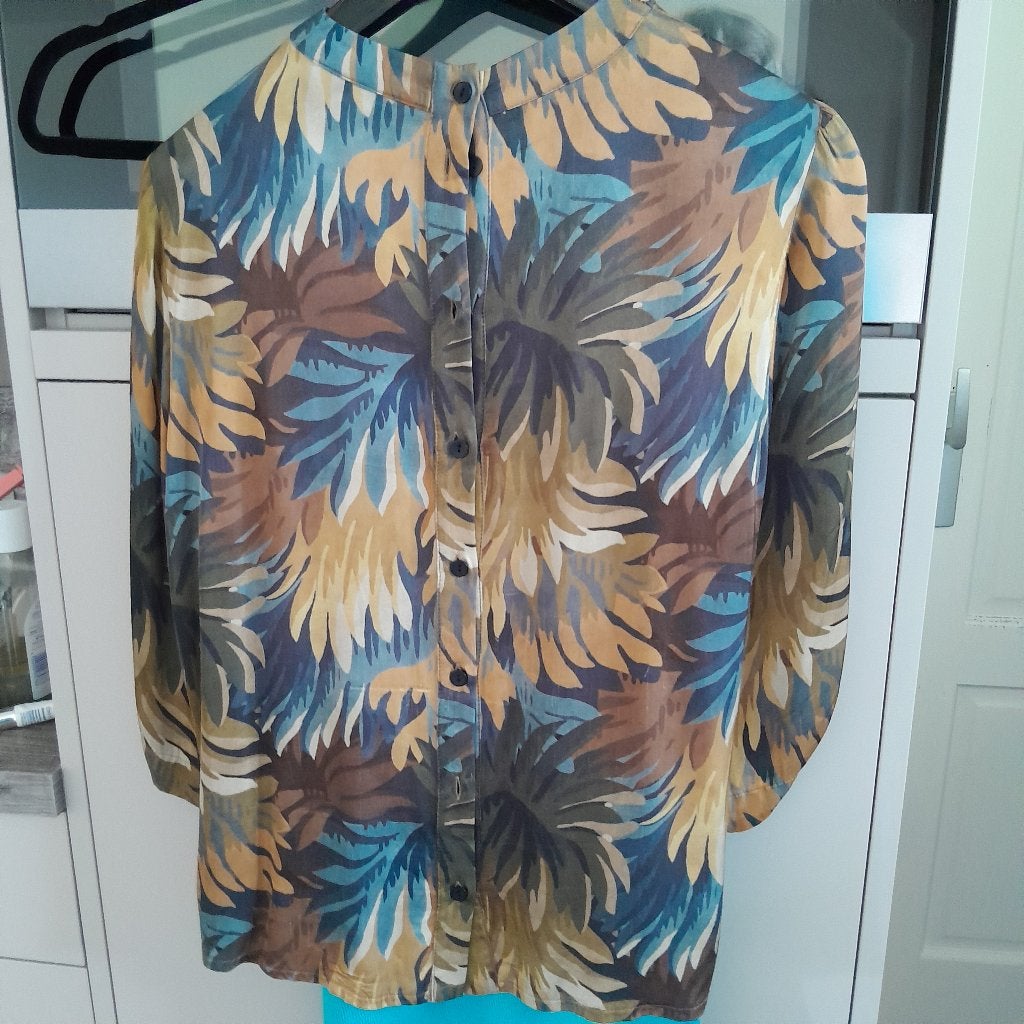 Foto 4 van Tuniek met abstracte print en oprolbare mouwen