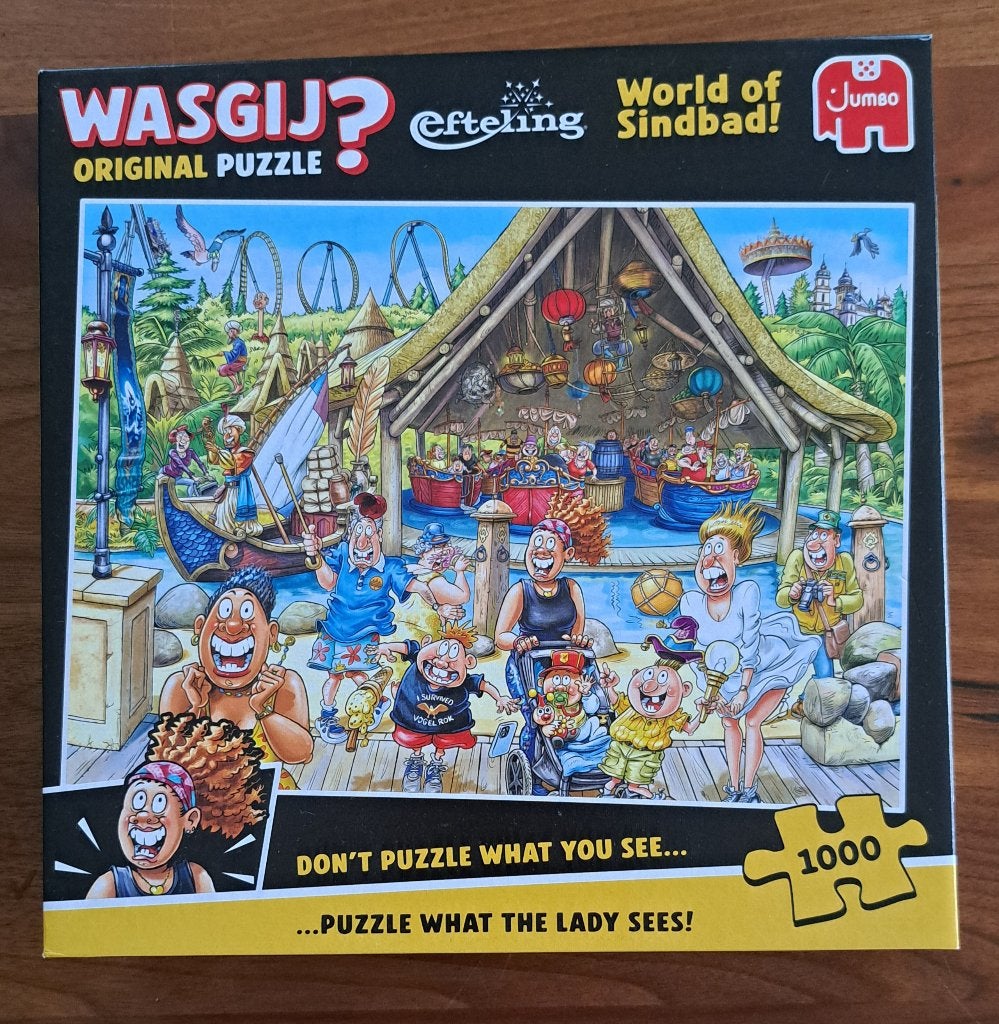 Wasgij puzzel Original Efteling World of Sindbad, 1000 st., Ophalen, 500 t/m 1500 stukjes, Zo goed als nieuw, Legpuzzel