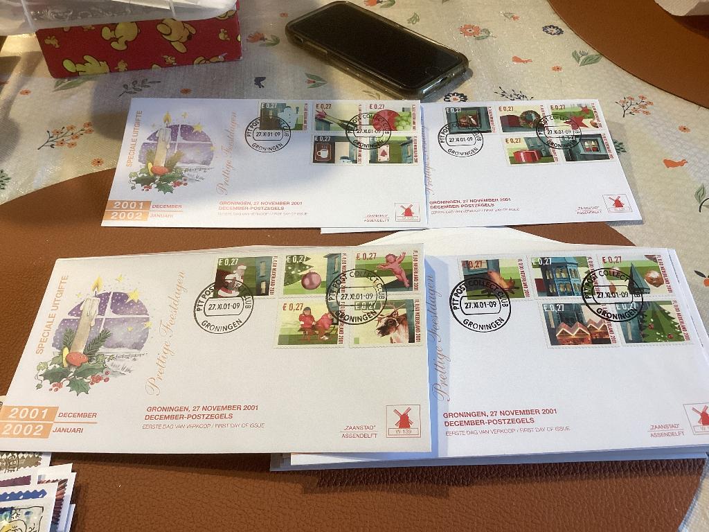 No264 Kerst 2001 W139 Philato Heb ook van Nederland jaargang, Postzegels en Munten, Postzegels | Eerstedagenveloppen, Ophalen