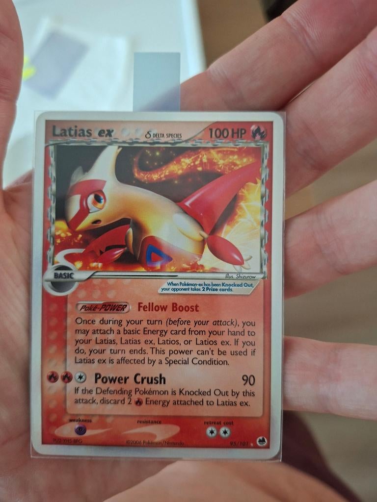 Latias ex pokemon kaart, Ophalen of Verzenden, Zo goed als nieuw, Speelkaart(en)