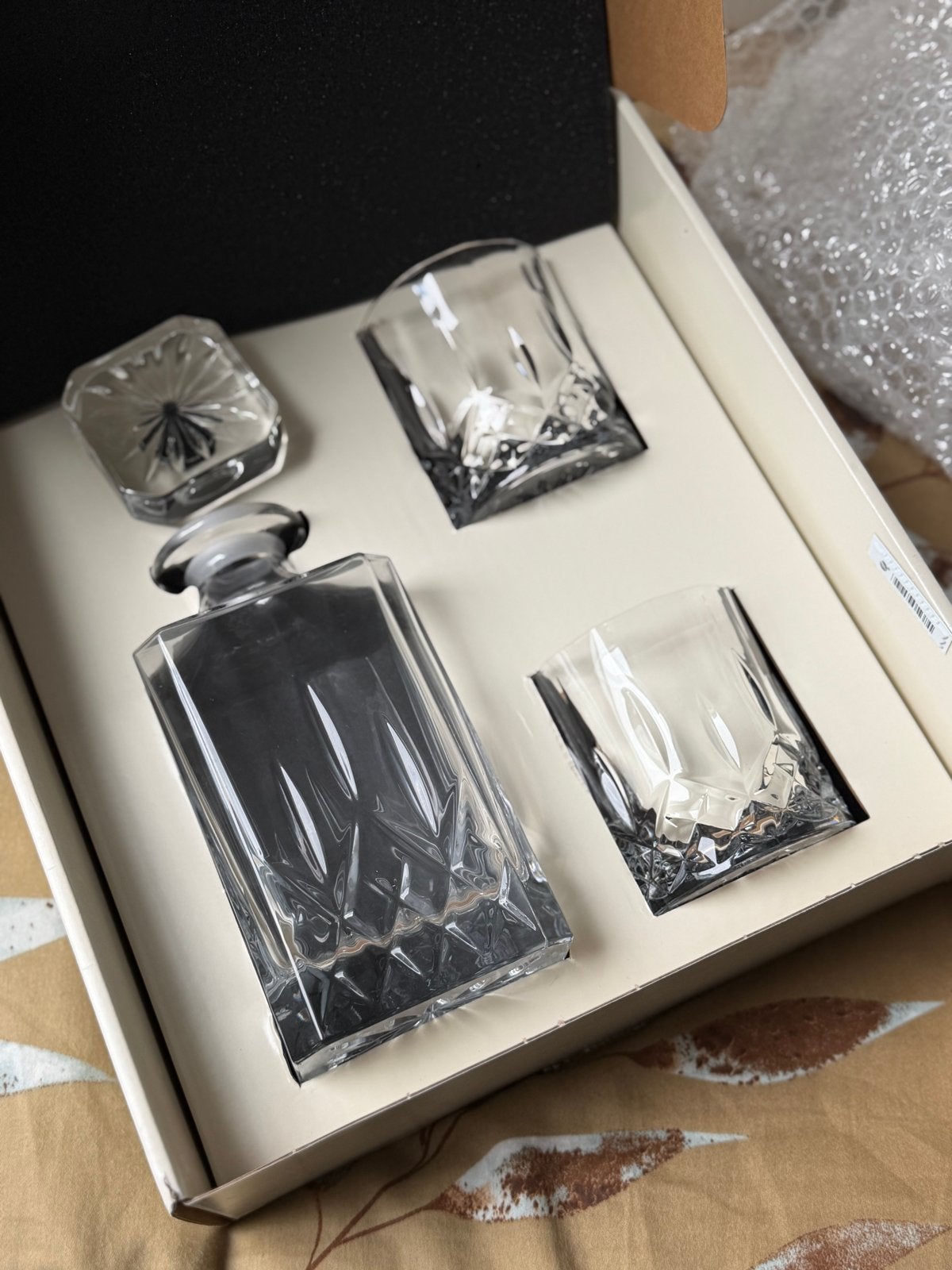 Tchibo Whiskyglas-Set - Karaf en 2 glazen, Ophalen, Nieuw, Overige merken, Glas