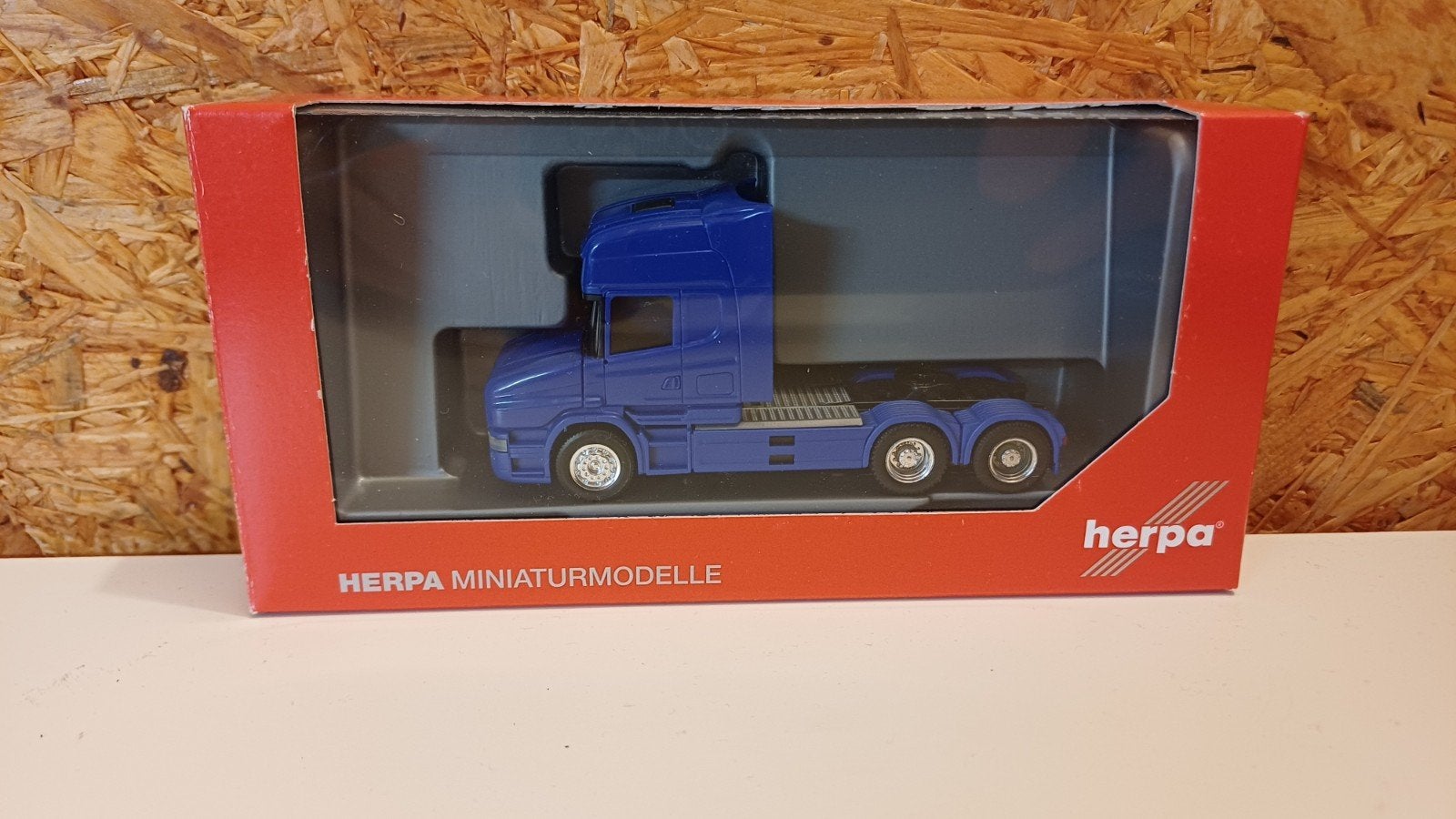 Herpa Scania Torpedo 6x4 blauw trekker, Ophalen of Verzenden, Nieuw, Bus of Vrachtwagen, Herpa