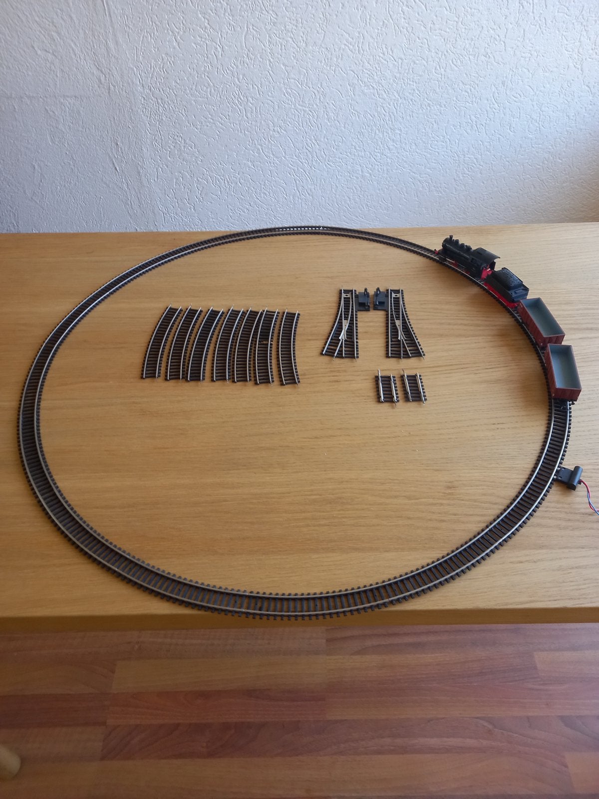 Vintage piko junior trein met rails, Gelijkstroom, Gebruikt, Treinset, Piko