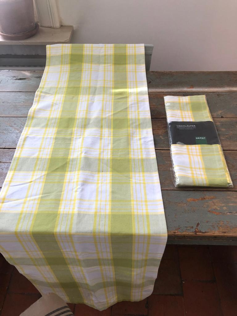 NIEUW TAFELKLEED LOPER GERUIT 2 STUKS, Ophalen of Verzenden, Nieuw, Rechthoek, Binnen