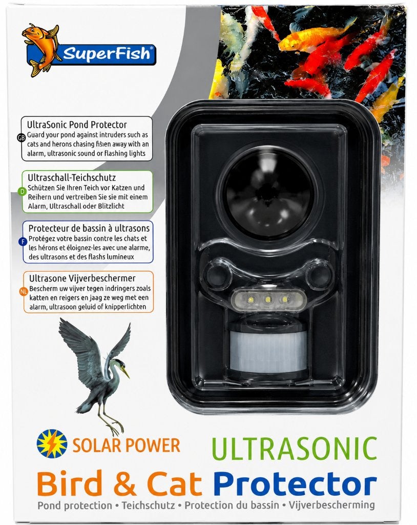 SuperFish Solar Power Ultrasonic Bird & Cat Protector, Tuin en Terras, Vijvers, Nieuw, Ophalen of Verzenden, Nvt, Nvt