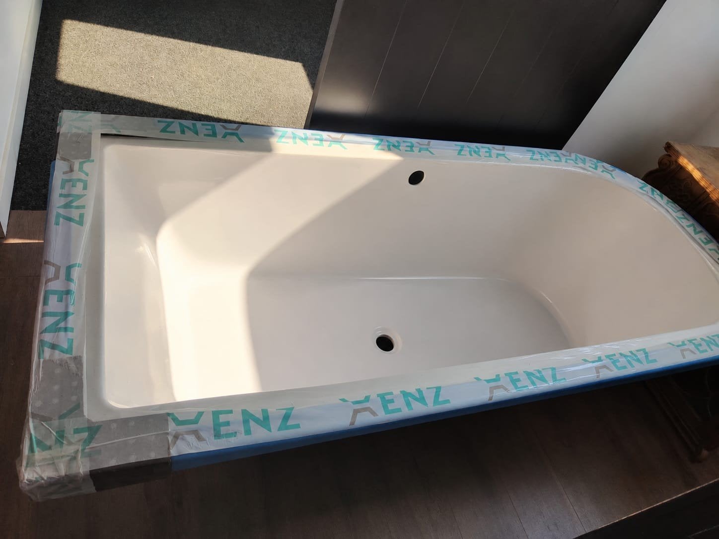 Nieuw Kenz ligbad, wit, ongebruikt, Ophalen, Nieuw, Met bad