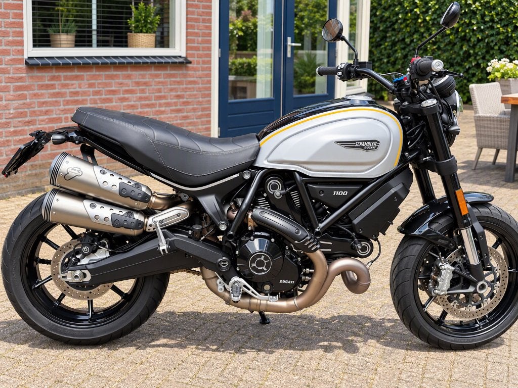 Ducati Scrambler 1100 Pro Termignoni en lage km stand, 2 cilinders, Sportuitlaat, Gebruikt, Particulier