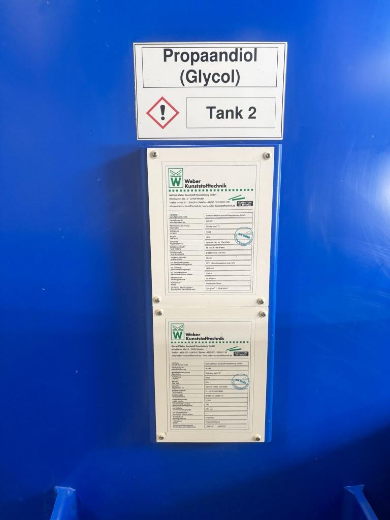 2x kunststof tank 25m³ rond – PE opslagtank 25.000 liter, Ophalen, Gebruikt